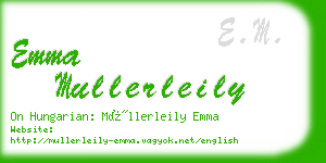 emma mullerleily business card